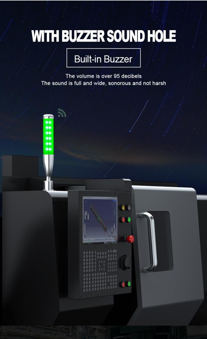 70 / Min Shiny Signal Tower Lamp DC 24V IP54 For CNC Machine Status ...