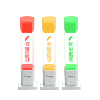 ไฟสัญญาณไฟ LED DC 24V สำหรับเครื่องจักรสีแดงส้ม พร้อมสัญญาณเตือน Buzzer สำหรับเครื่อง CNC