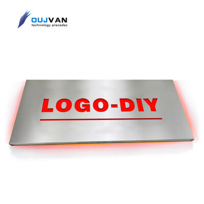 PMMA Stainless Steel Machine Name Plate 4 Color Signal Warning DC 24V 40000Hrs