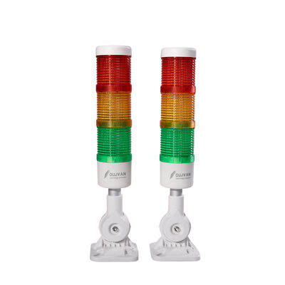 360° Beam Angle RYG Signal Tower Lamp With Buzzer Three Layers Equipment Indicator Lights